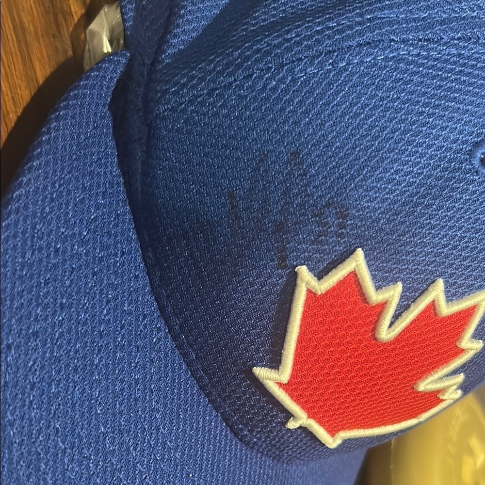 Blue Maple Leaf Baseball Cap - Picture 3 of 6